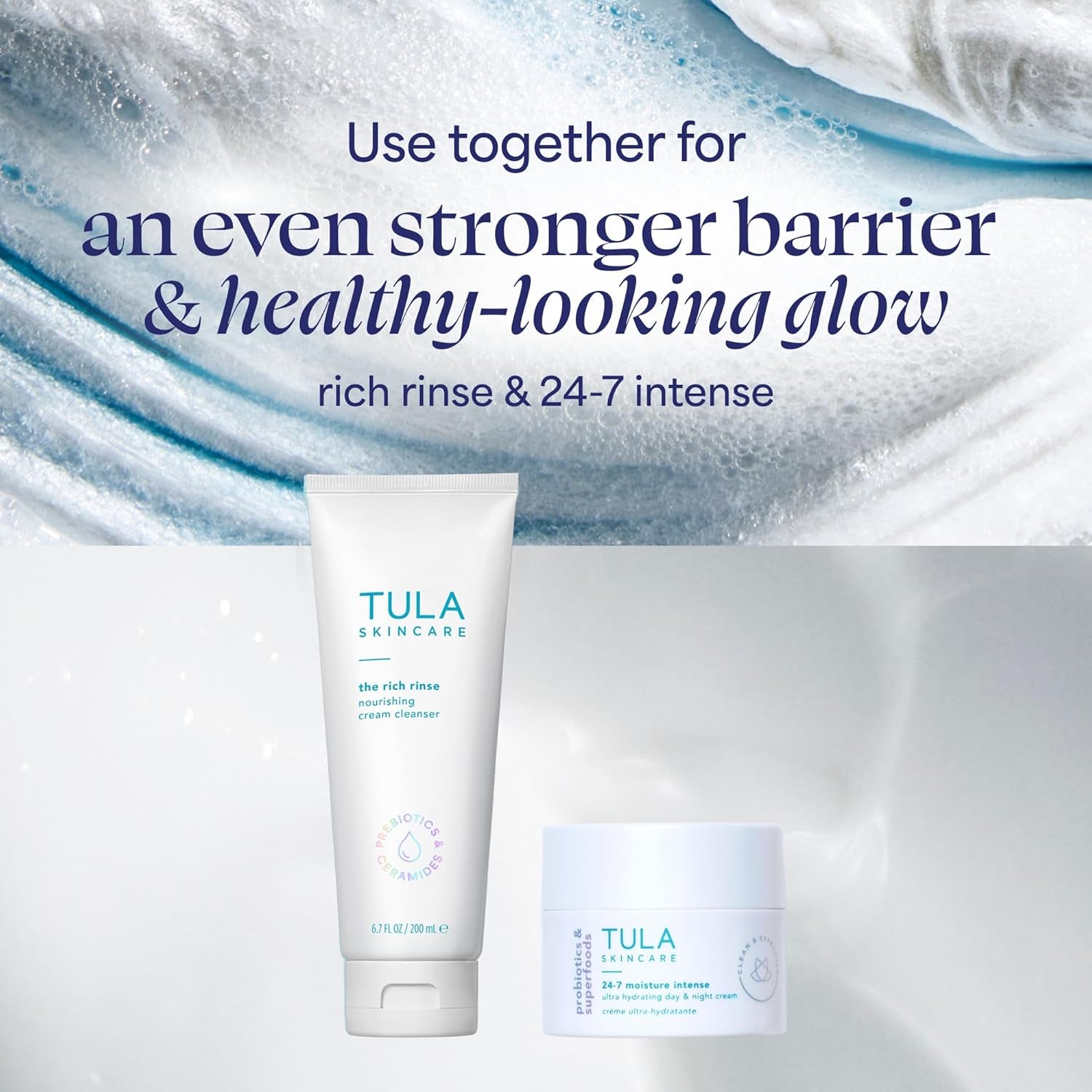 TULA Skin Care 24-7 Moisture Intense Ultra Hydrating Day & Night Cream - Ultra Nourishing Moisturizer for Face, Soothe Skin, Maintain Skin Balance & Improve Skin Smoothness