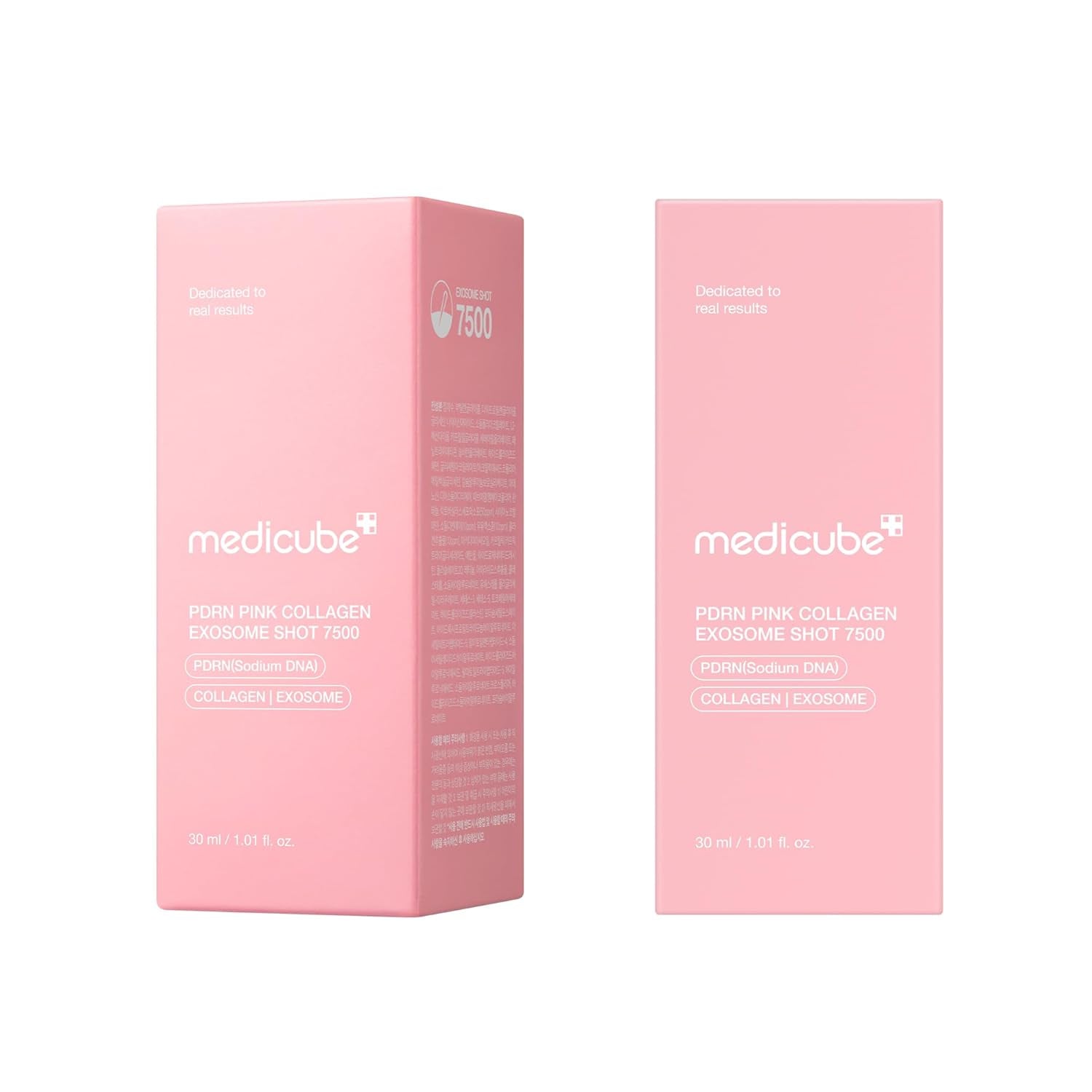 Exosome Shot PDRN Pink Collagen 7,500 PPM Spicule Facial Serum | Liquid Skin Booster | Exosome, Salmon DNA Spicules | Uneven Skin Tone, Pore Care, Skin Texture | Korean Skincare, 1.01 Fl.Oz