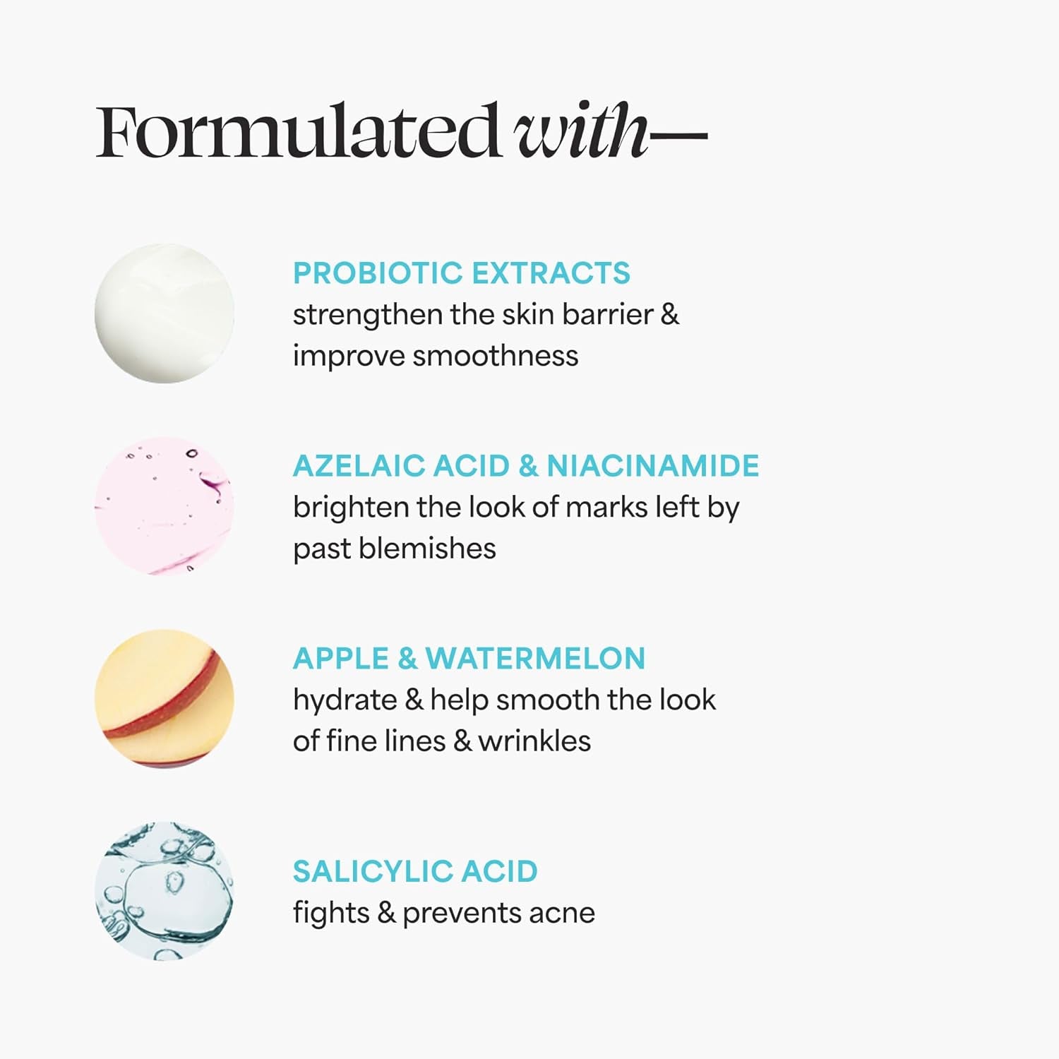 Skin Care Breakout Star - Acne Moisturizer, Prevents & Treats Mild Breakouts, Brightens Marks, Soothes Skin, Contains Prebiotics, Salicylic & Azelaic Acid, Niacinamide, Watermelon, 1.7 Fl Oz.