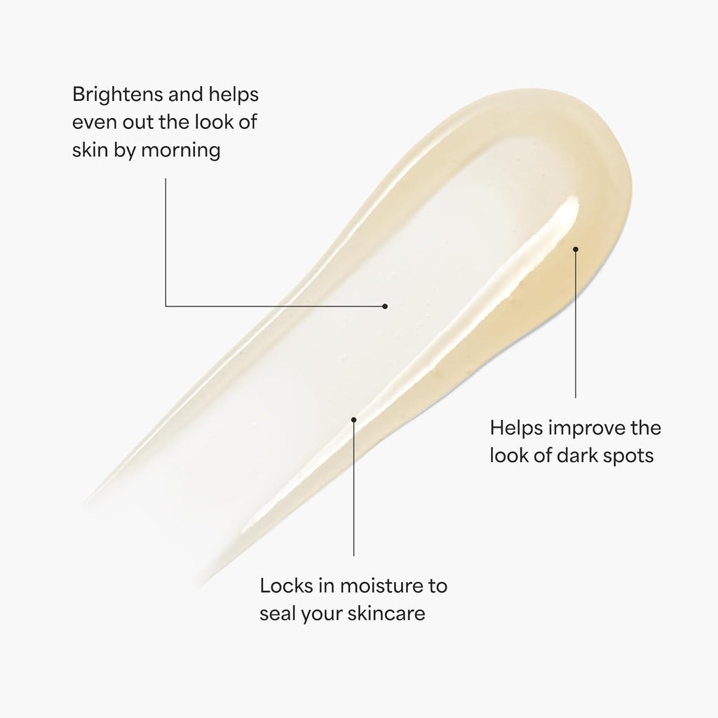 Skin Care Bedtime - Bright Vita-Charge Overnight Brightening Treatment, Vitamin C & Niacinamide Help Even Skin Tone & Texture, 1.7Fl Oz