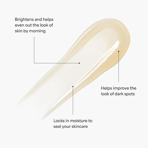 Skin Care Bedtime - Bright Vita-Charge Overnight Brightening Treatment, Vitamin C & Niacinamide Help Even Skin Tone & Texture, 1.7Fl Oz