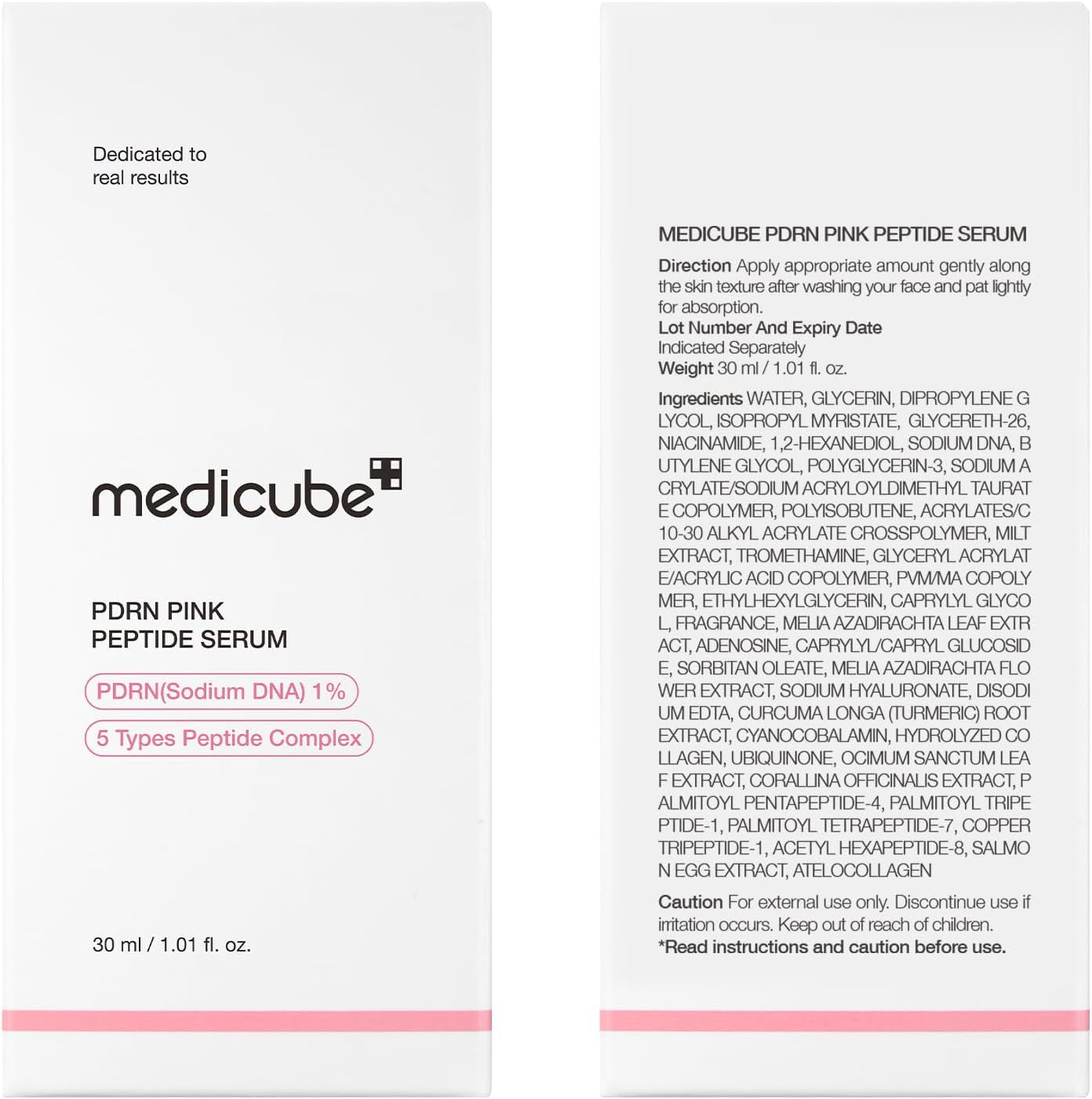 '- PDRN Pink Peptide Serum, 30Ml